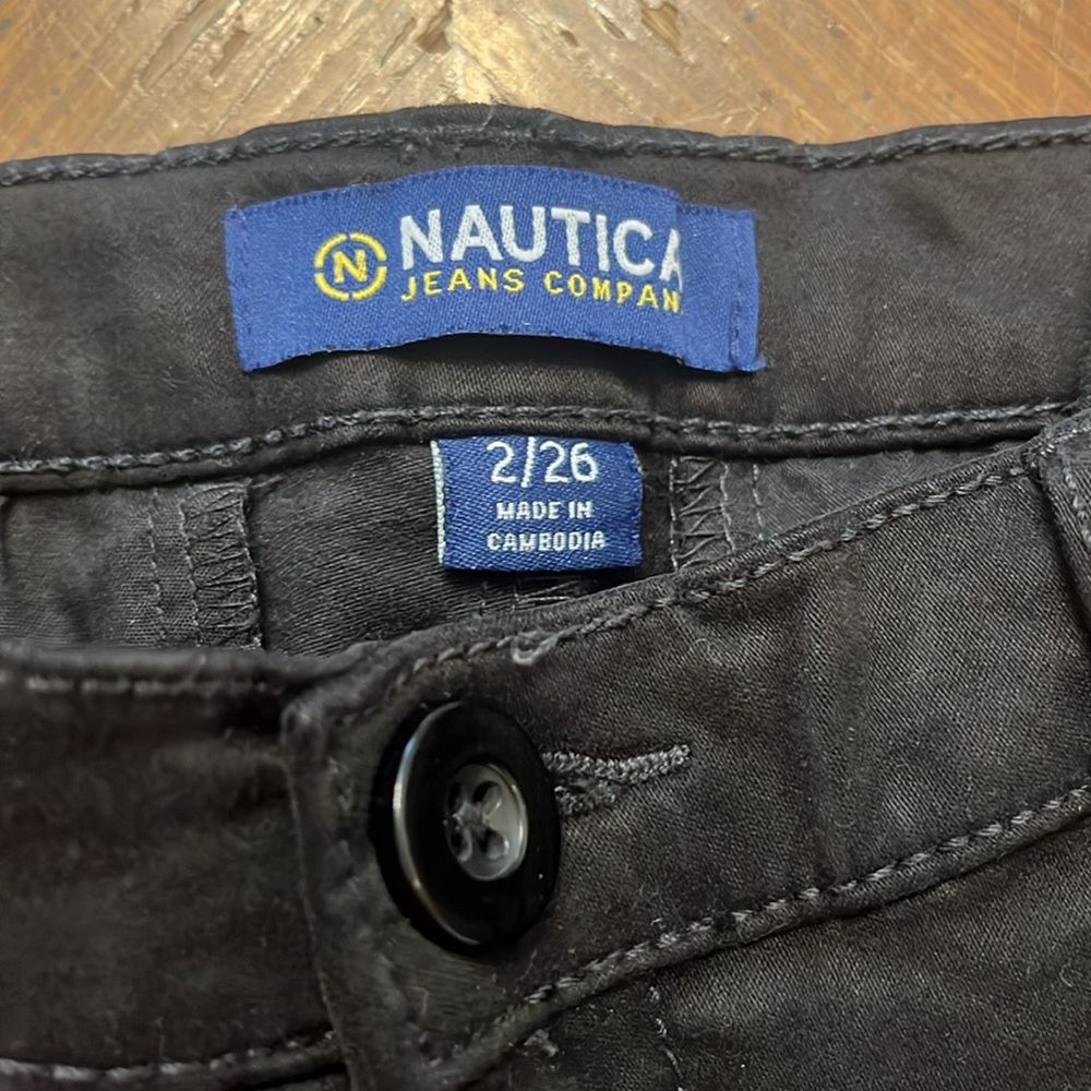 Nautica Women's Tencel Ankle Trouser Pants, Black size 26 2 - Picture 5 of 12